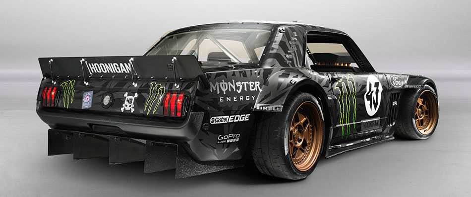 Hoonigan 2 Background mustang on track